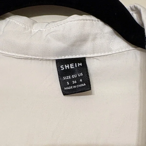 SHEIN White Button-Up Blouse - Picture 2 of 3